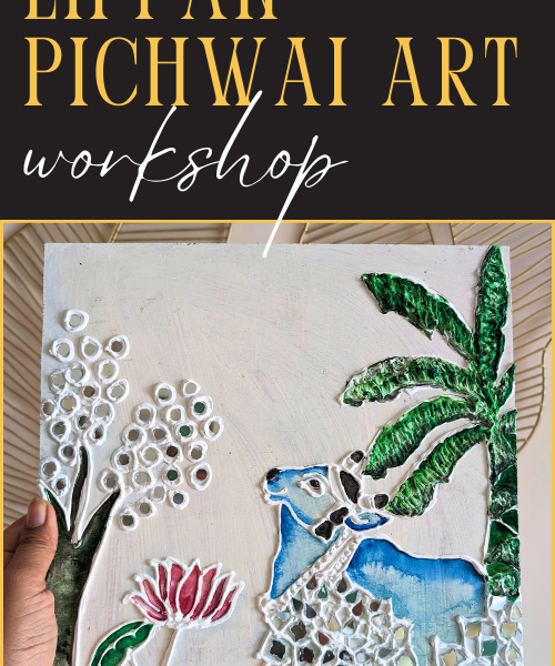 Lippan Pichwai Art Workshop Posters by @studiochhavibangalore | Bellandur, Bangalore