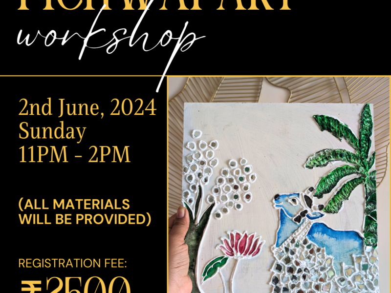 Lippan Pichwai Art Workshop Posters by @studiochhavibangalore | Bellandur, Bangalore